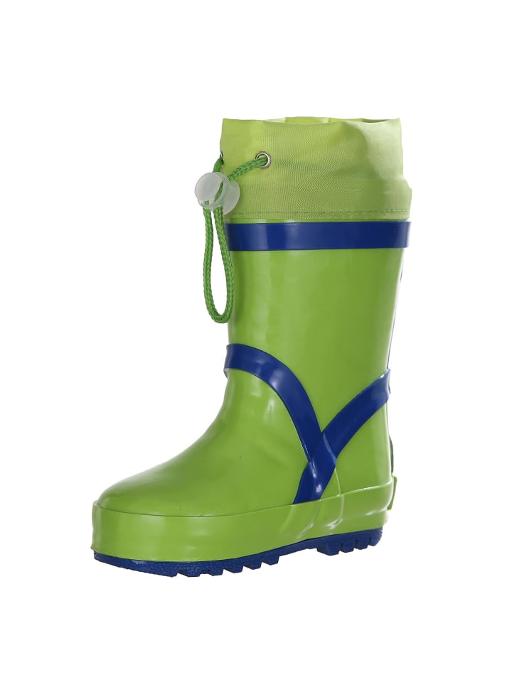 Playshoes Gummistiefel Basic gefüttert in Grün günstig kaufen