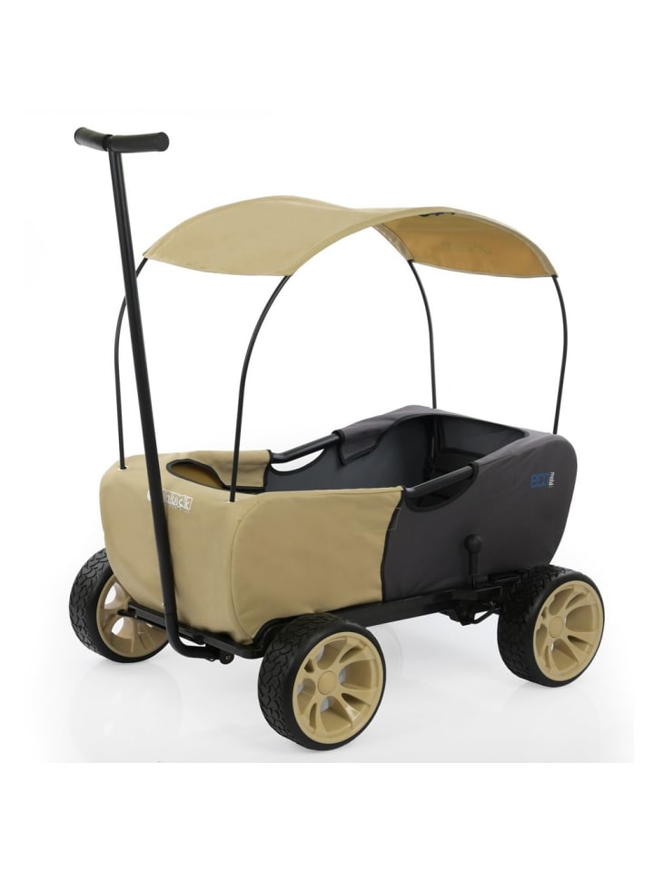 Hauck Bollerwagen Eco Mobil Safari - faltbar mit Dach, in beige,schwarz günstig kaufen onesize
