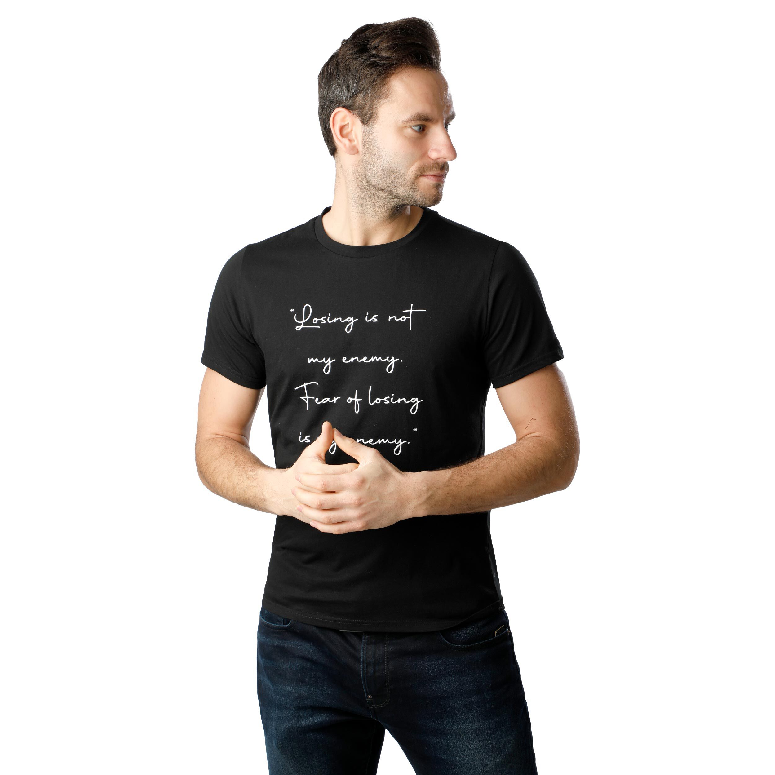 No Fear T-Shirt Herren - Schwarz, Weiß