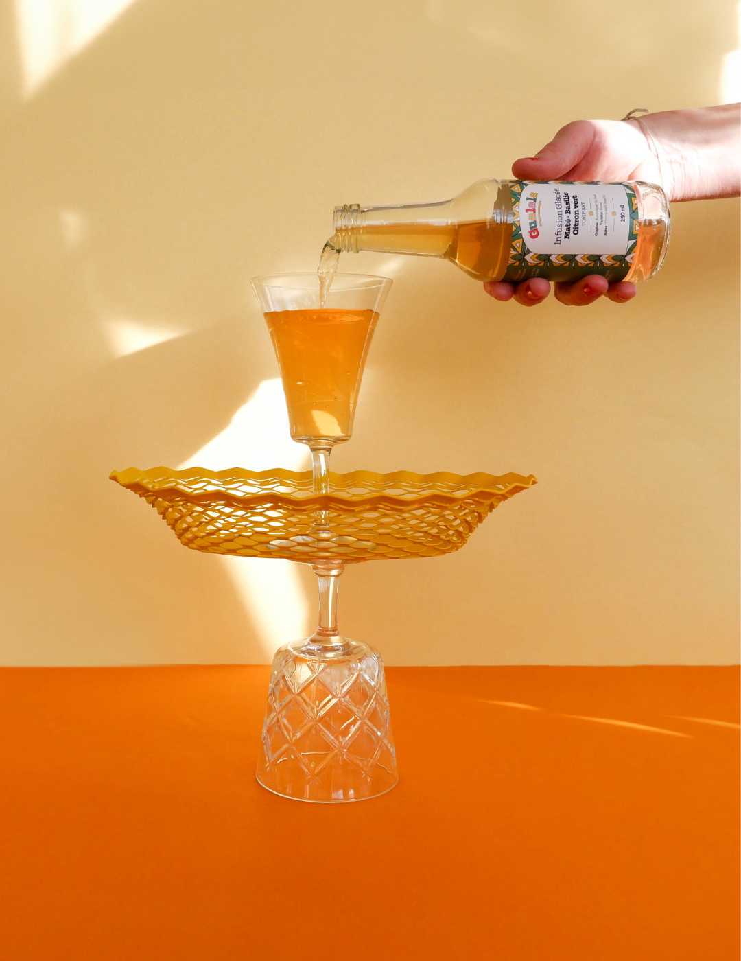 Gualala : Infusion glacée bio : Maté - Basilic - Citron vert - Gueule de joie 0° |  25 cl