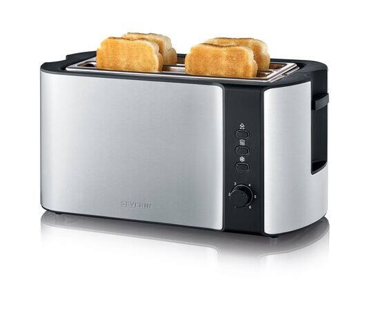 SEVERIN Toaster Schwarz, Edelstahl Edelstahl 1400 W AT 2590