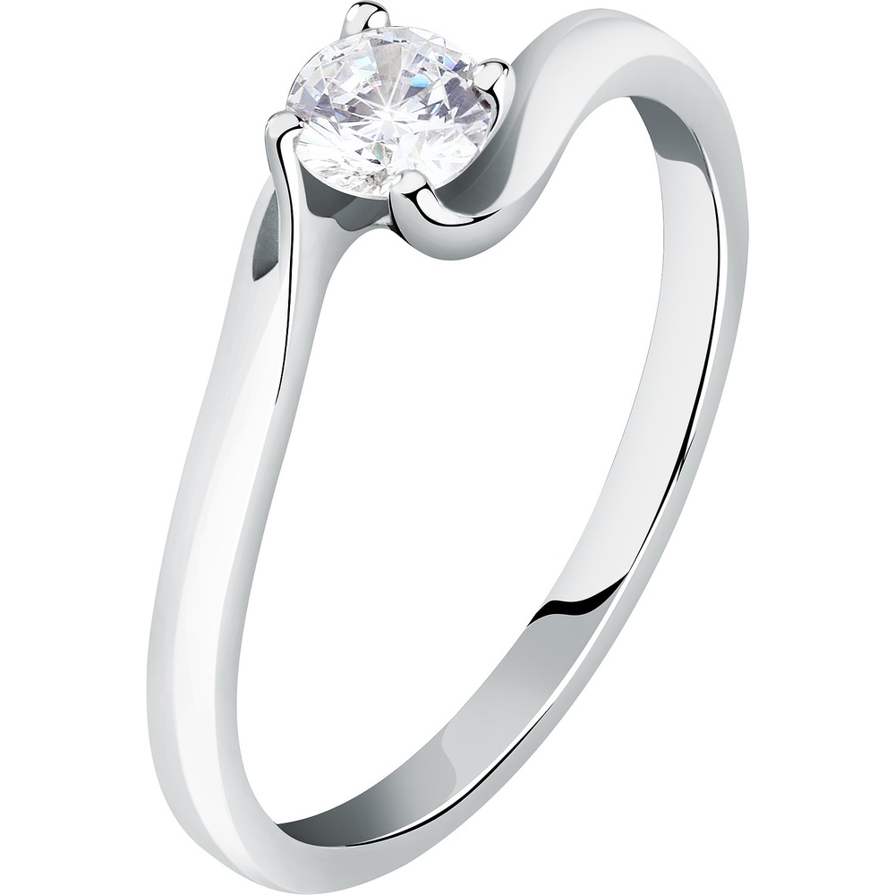 Live Diamond Bague pour femme 375 Or blanc recyclé or blanc Bague