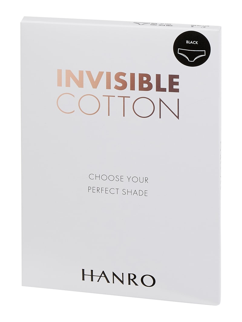 Brazilian mit Stretch-Anteil - nahtlos Modell Invisible Cotton in schwarz