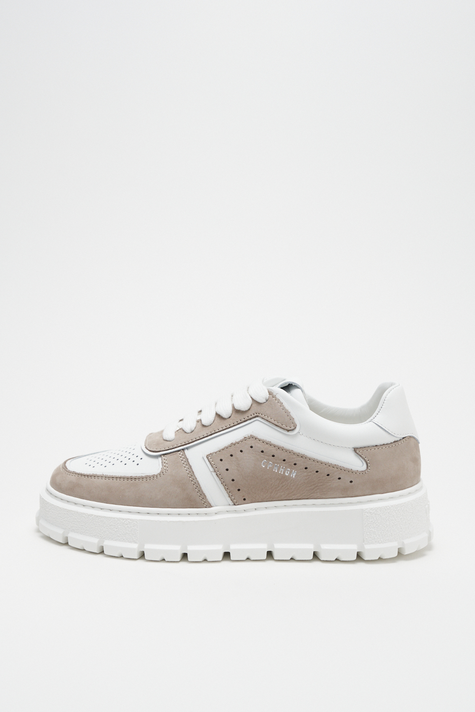 CPH332 leather mix greige/white