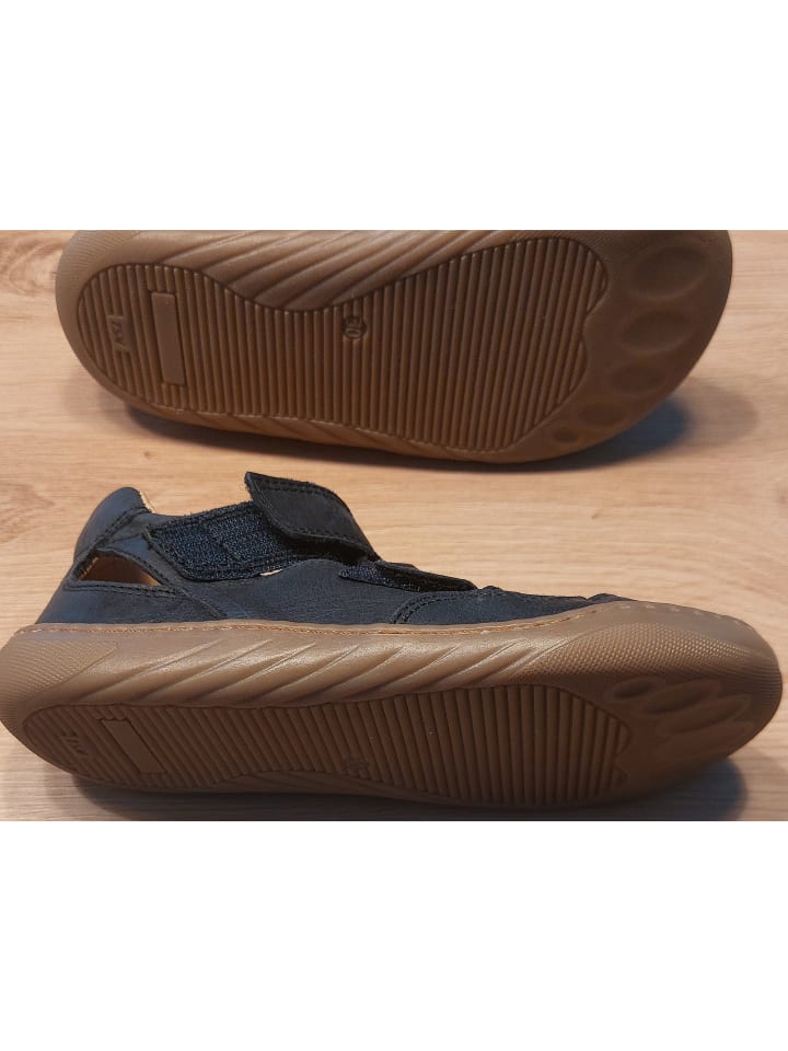 POM POM Leder-Barfußschuhe in Dunkelblau günstig kaufen 30