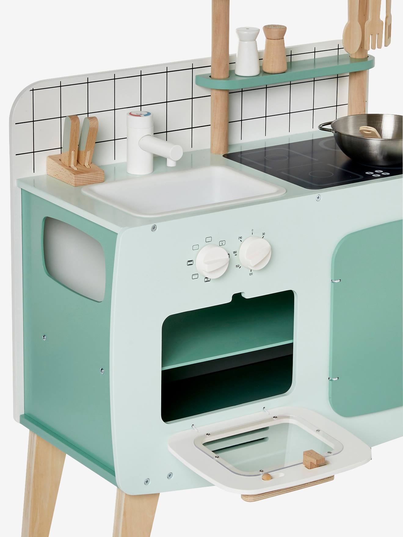 Cuisinette design en bois FSC® rose