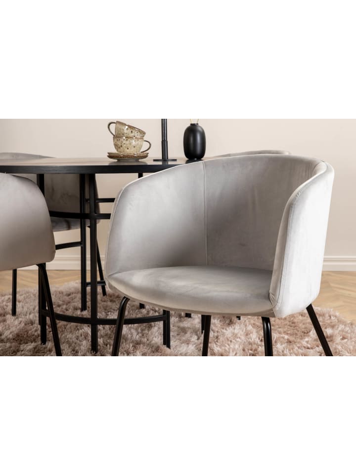ebuy24 Essgruppe Copenhagen 1 Grau 140 x 140 cm günstig kaufen onesize