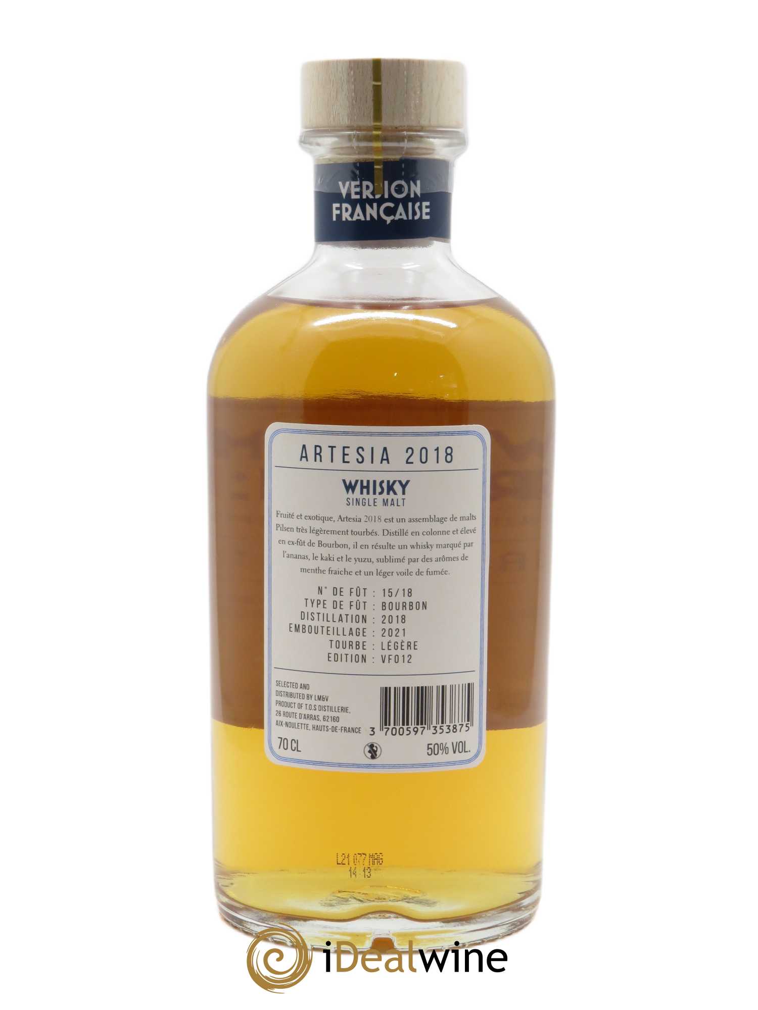 Whisky Artesia Version Française Single Malt (70 cl) 2018 - Lot de 1 Bouteille