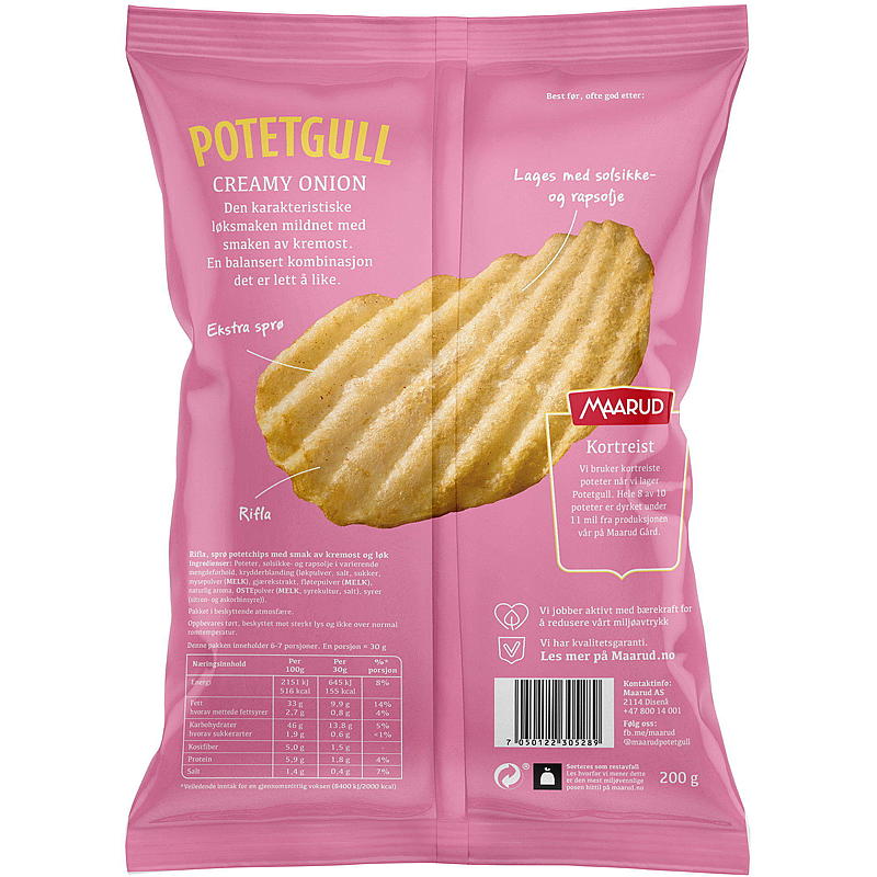 Maarud Potetgull 200 g Creamy onion Maarud