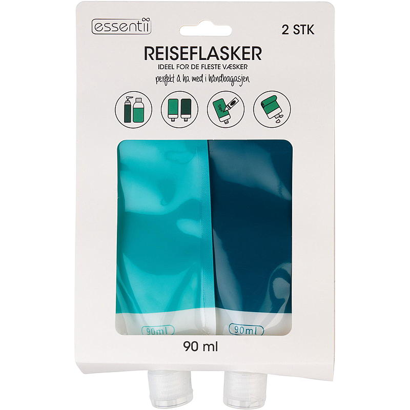 Essentii Reiseflaske 2 stk, 90 ml