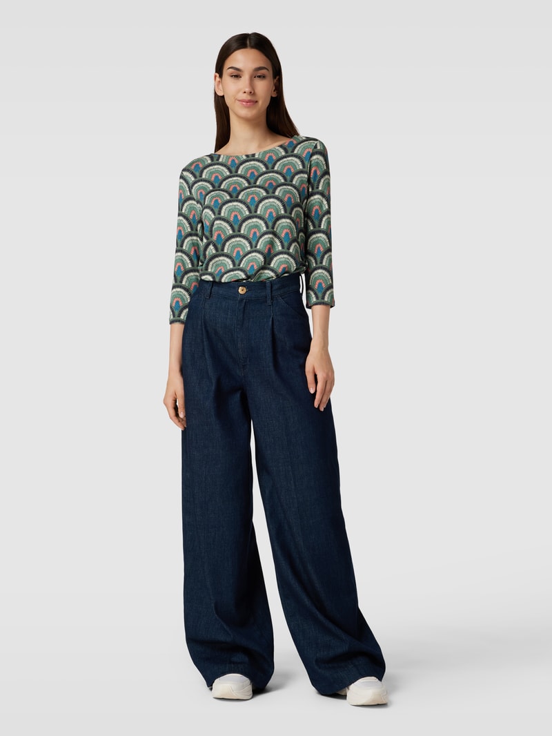 T-Shirt mit 3/4-Arm in khaki