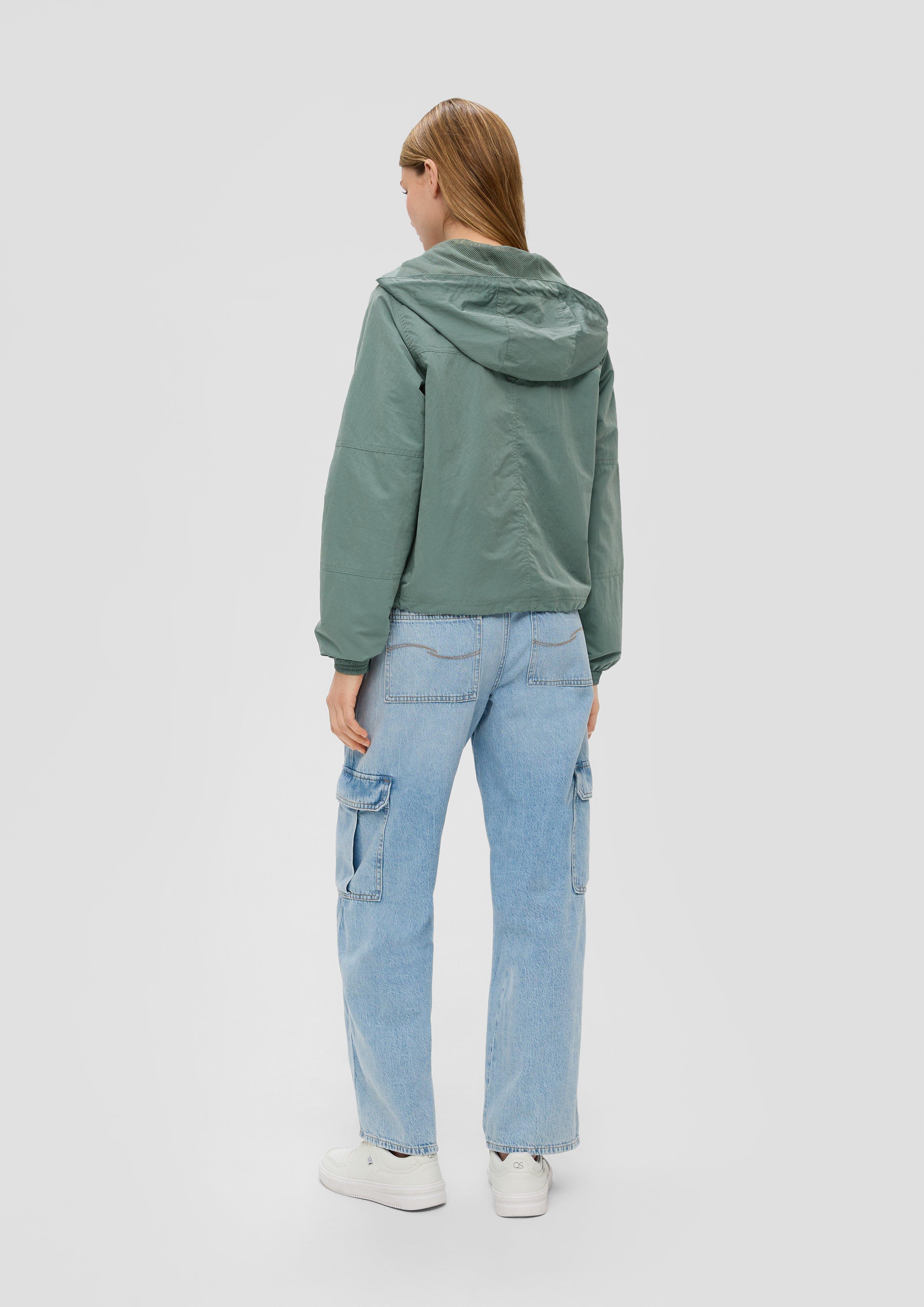 Kapuzenjacke mit Crinkle-Struktur  2140321-7816
