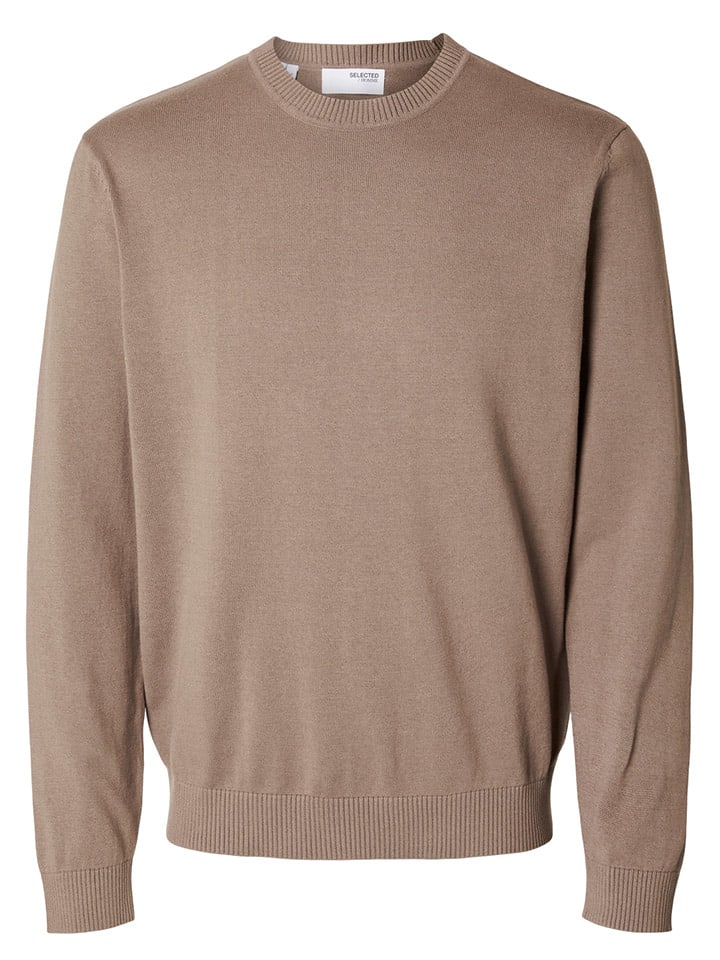 SELECTED HOMME Pullover in Beige günstig kaufen