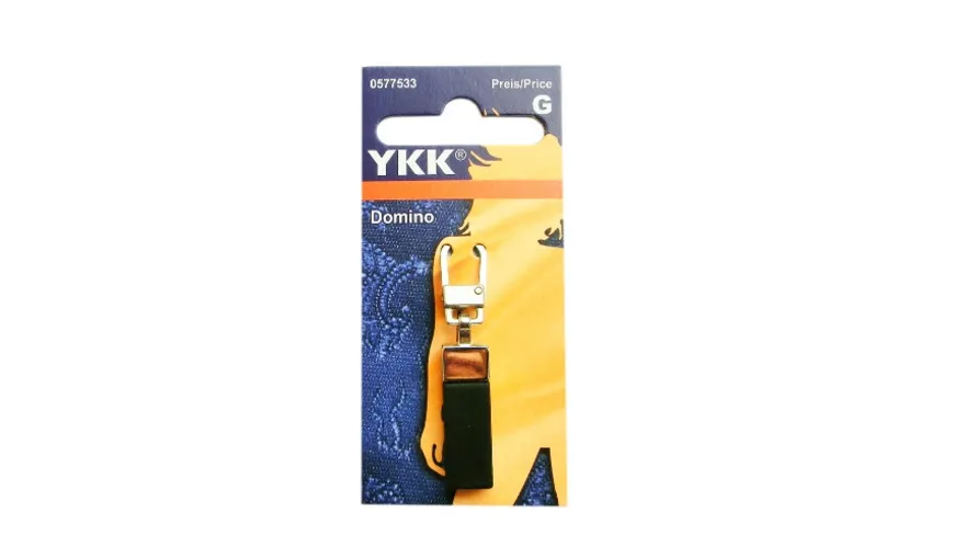YKK Griffplatte Domino schwarz schwarz