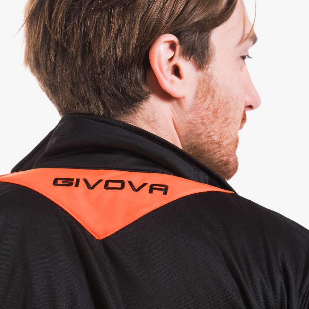 Givova Tuta Visa Trainingsanzug schwarz/neon-orange