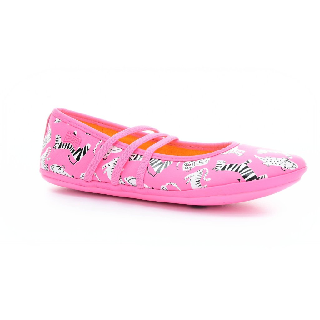 Camper Sella Masha Zebra Pink Ballerinas (K800388-005) K