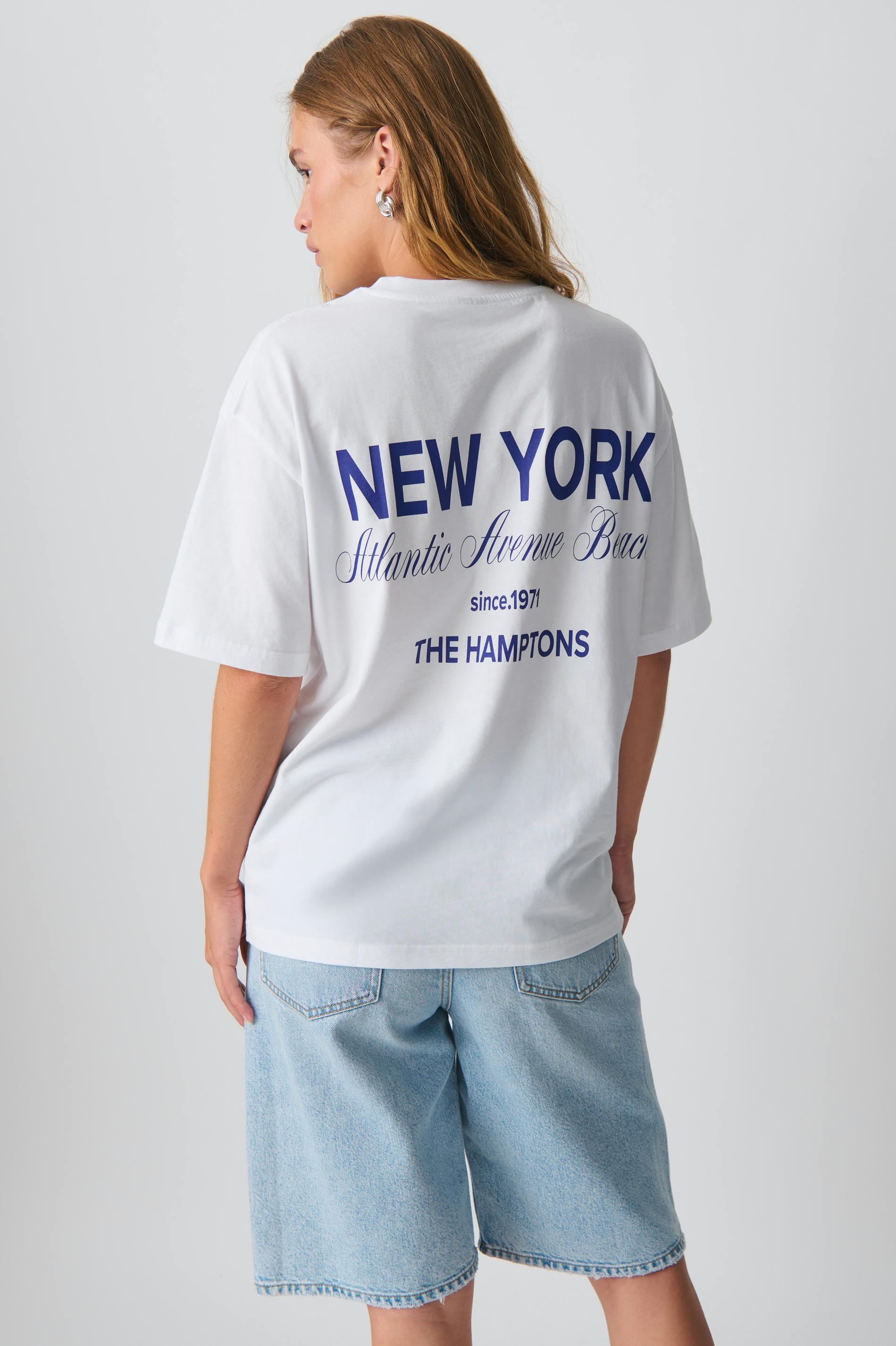 Oversized print tee