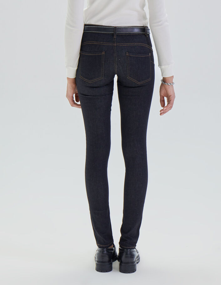Jean SLIM noir taille basse femme