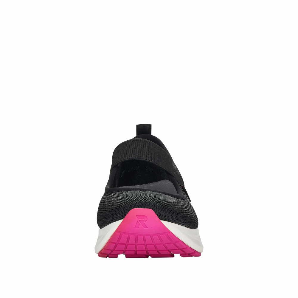 RIEKER Sportliche Slipper schwarz
