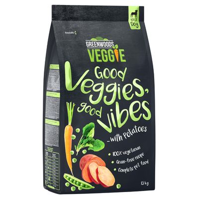 Greenwoods Veggie (Süß-)Kartoffeln mit Erbsen, Karotten und Spinat