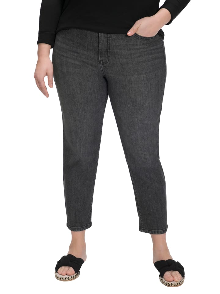 Ulla Popken Jeans in black günstig kaufen
