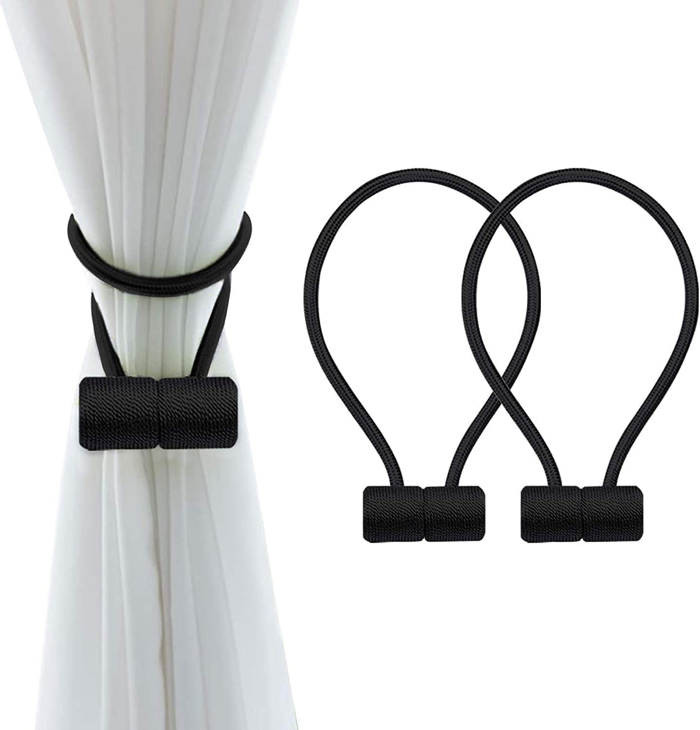 Dekoklammer für Raffhalter 4 Stück Magnetische Gardinen Raffhalter, SCOHOME, (1 satz, 4-tlg., für Gardinenklammern Vorhänge Zuhause, Büro, Dekoration), Gardinen Halter mit Magneten, Vorhang Halter Raffhalter