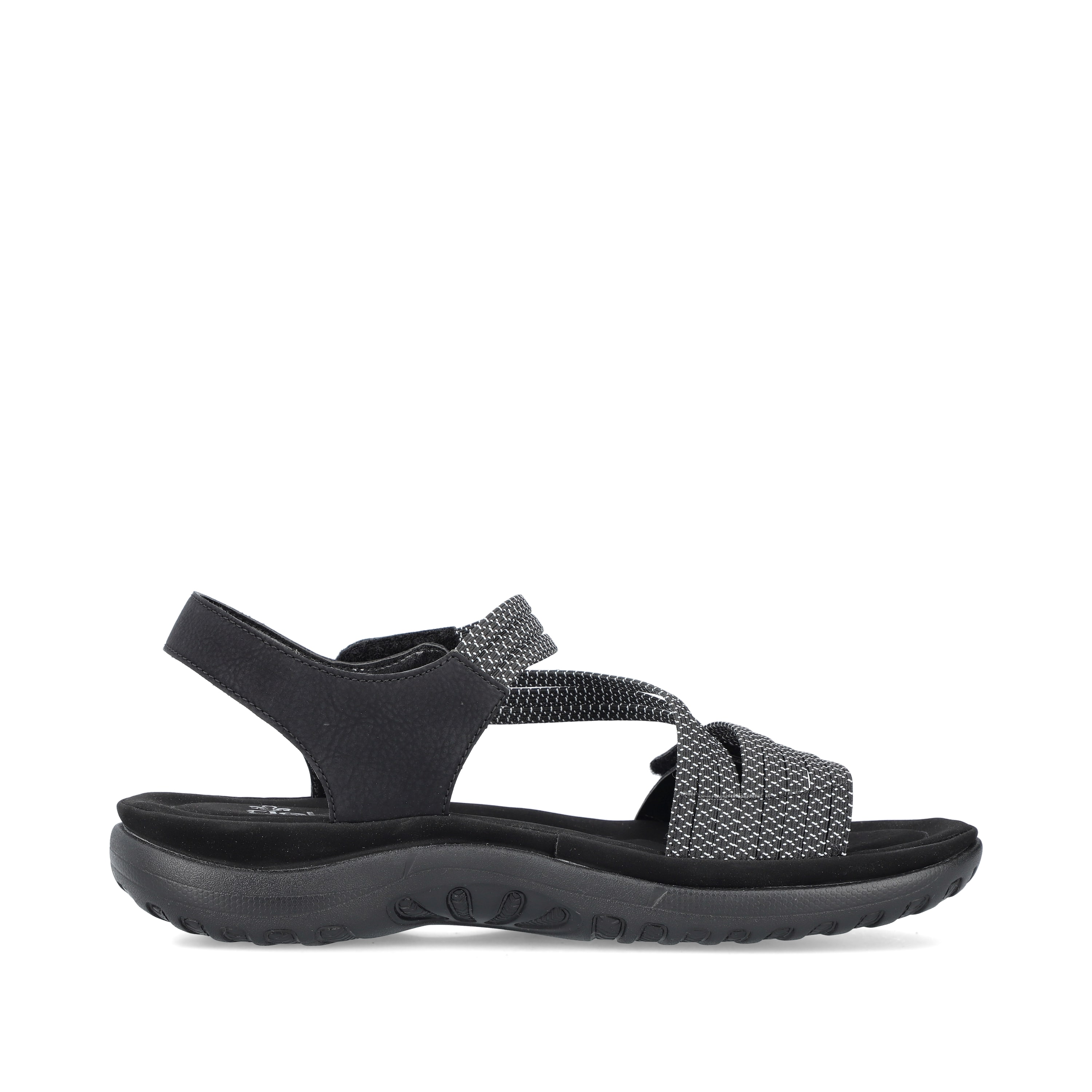 Rieker Damen Riemchensandalen asphaltschwarz