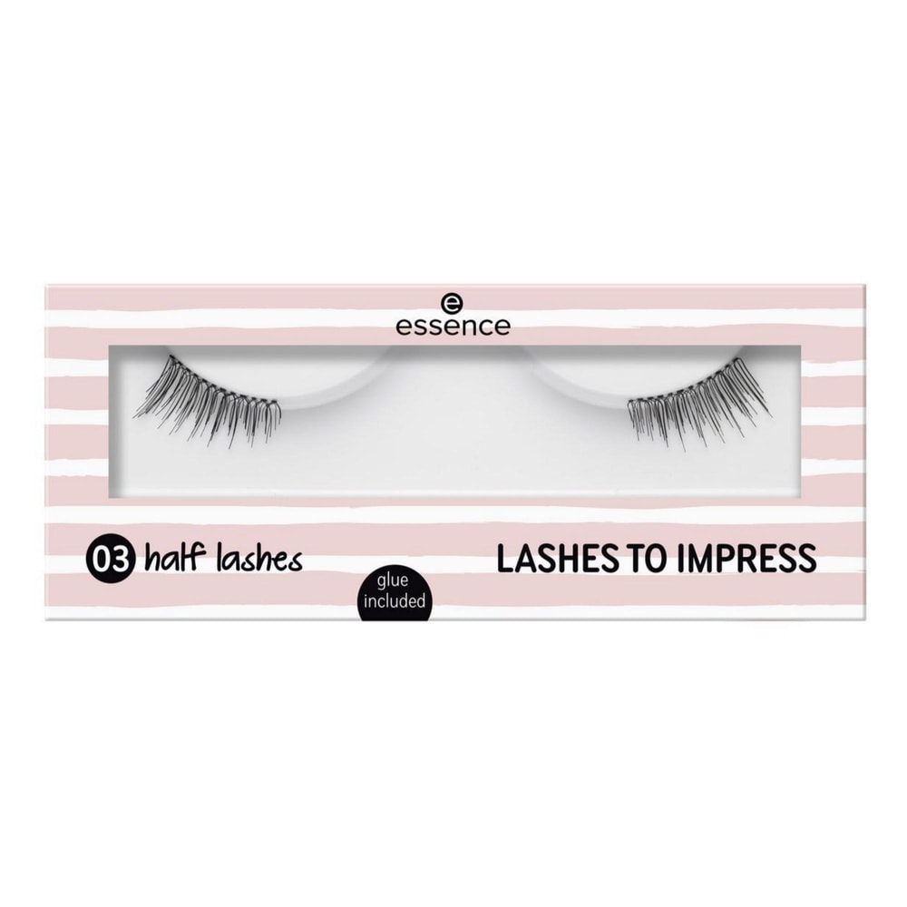 essence LASHES TO IMPRESS 03 half lashes Faux Cils