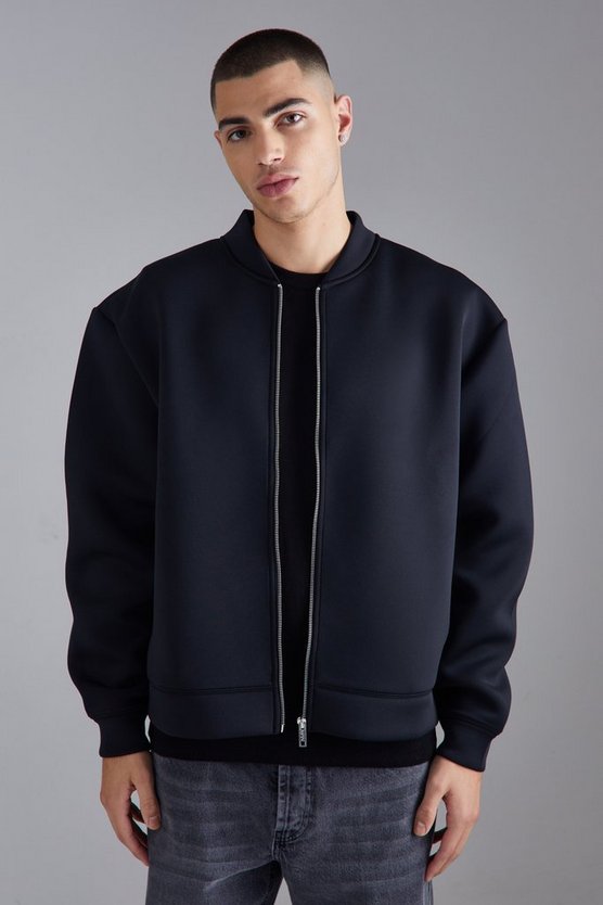 Kastige Oversize Scuba Bomberjacke