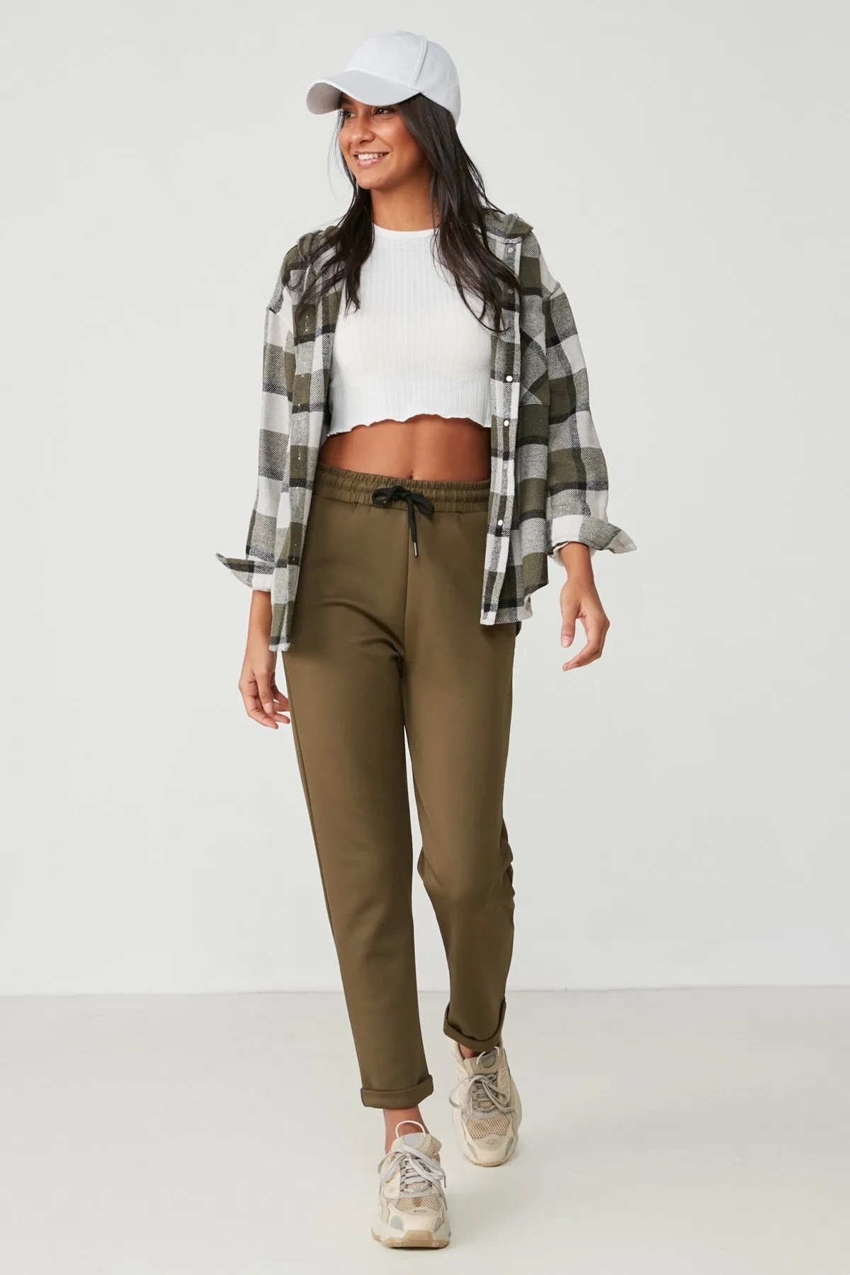 C&City  Doppelbein-Jogginghose 807 Khaki
