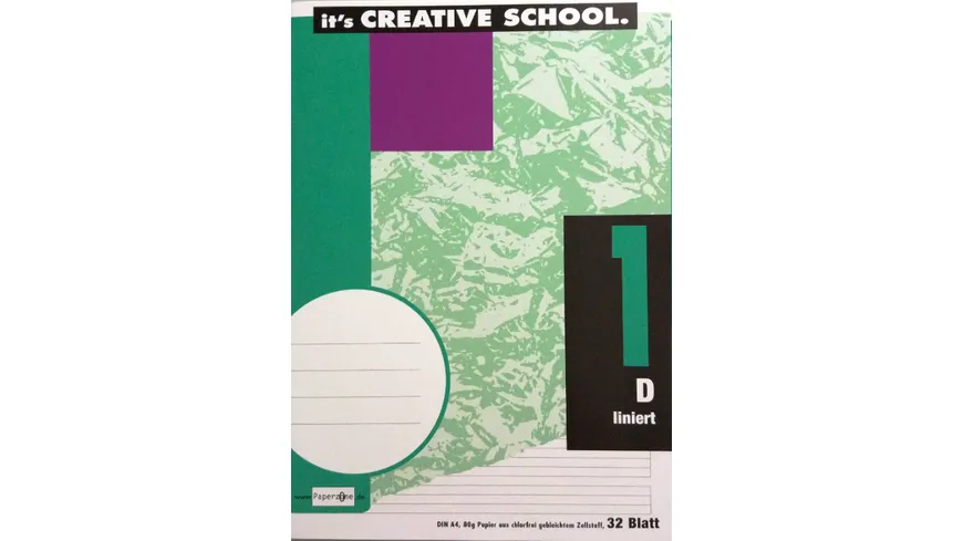 PAPERZONE Heft A4 Lineatur 1 32 Blatt
