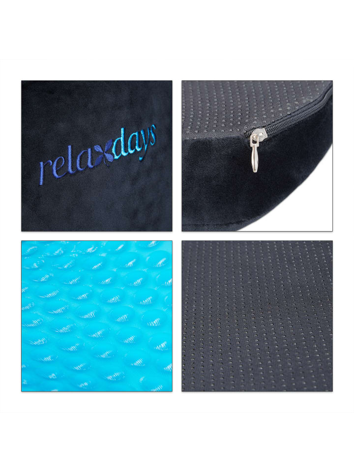 relaxdays Ergonomisches Sitzkissen in Schwarz günstig kaufen onesize