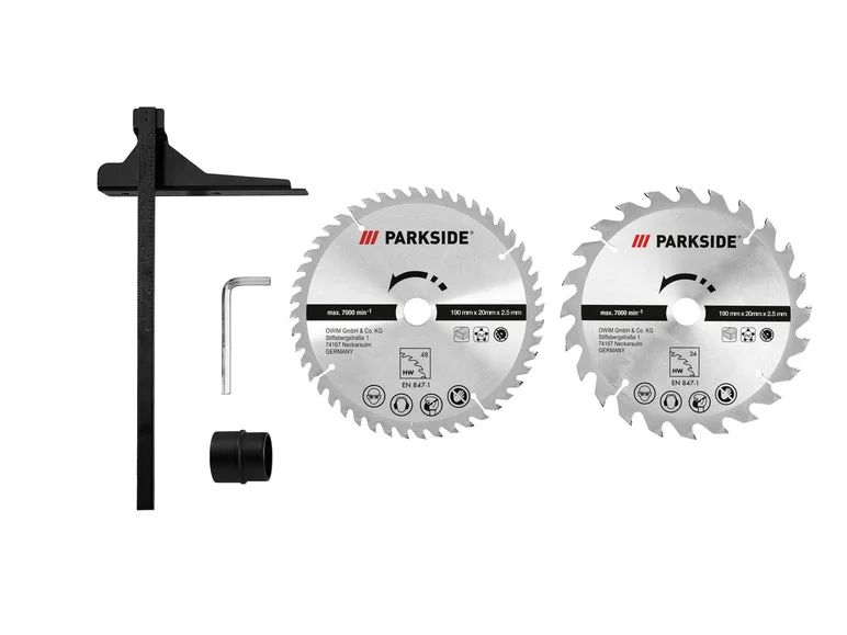 Serra circular PARKSIDE® PHKS 1350 E4, 1350 W