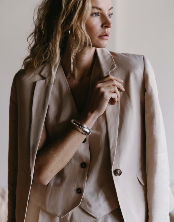 Leinen Blazer Naurelia