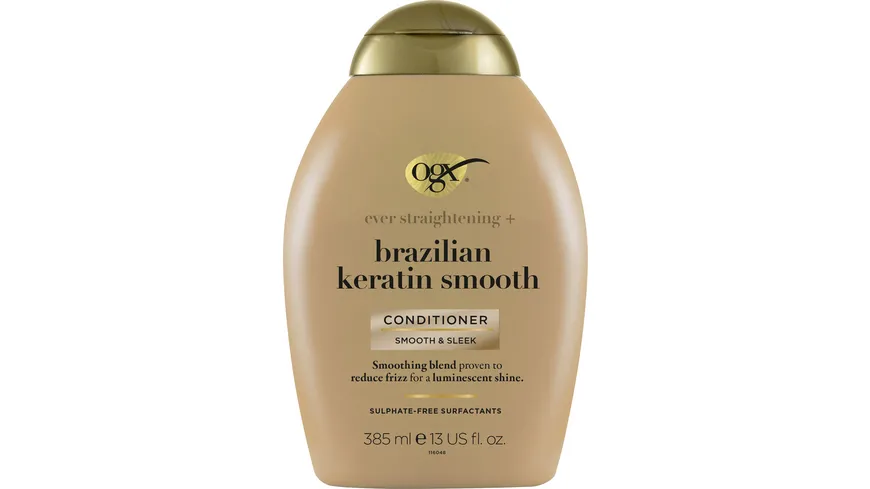 OGX ever straightening + brazilian keratin smooth CONDITIONER 385ml 385 ml