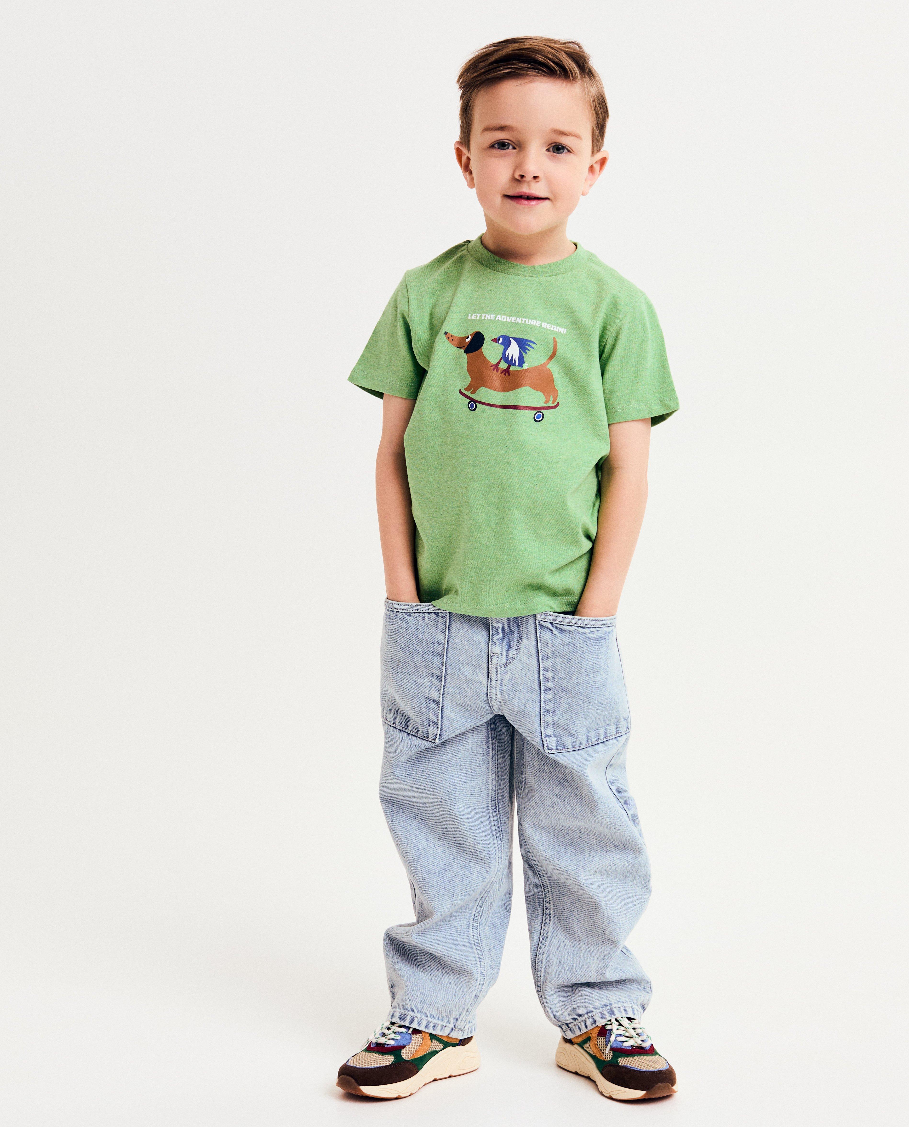 Tricou Hampton Bays cu imprimeu animal verde deschis