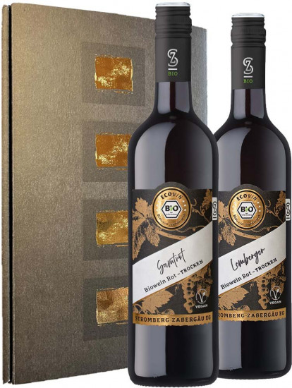 Lemberger und Samtrot trocken BIO im Geschenkkarton - Weingärtner Stromberg-Zabergäu