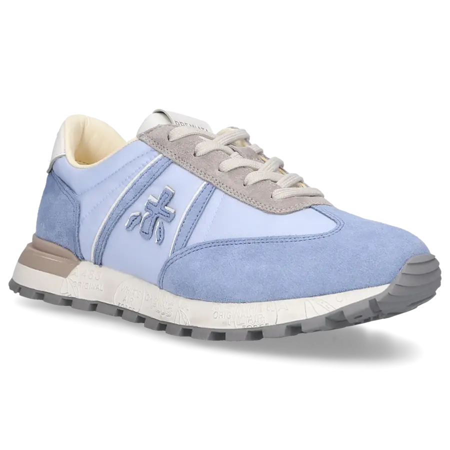 Premiata - Sneaker low JOHNLOWD Veloursleder - blau