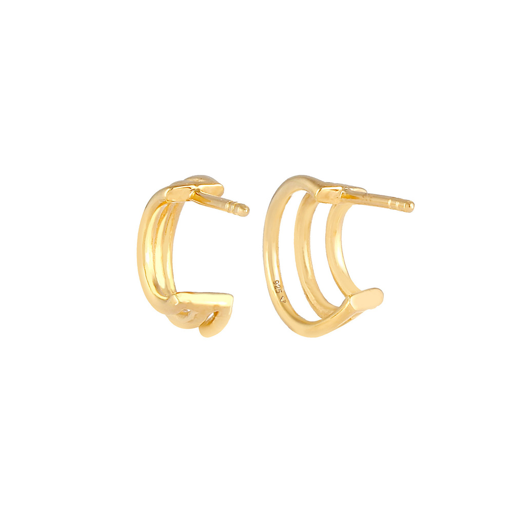Elli PREMIUM Elli PREMIUM Boucles d'Oreilles Tendance minimale de base pour dames créoles en 9 Boucles d'oreilles