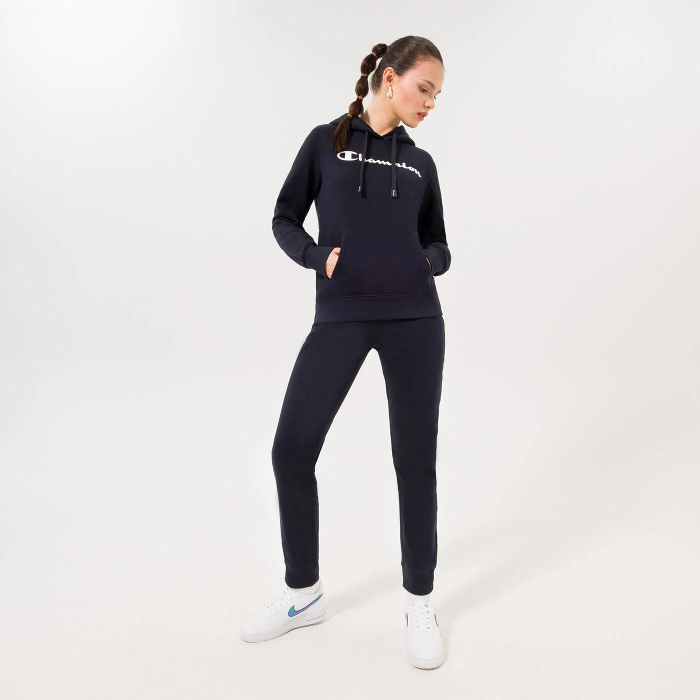 CHAMPION HOODIE HOODED SWEATSHIRT Dunkelblau