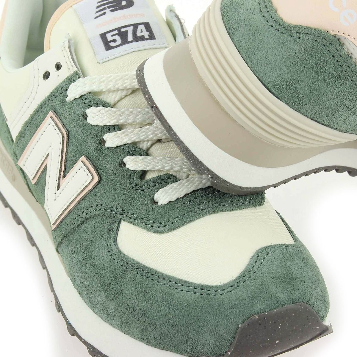New Balance  WL574AJ2 - Vert Crème