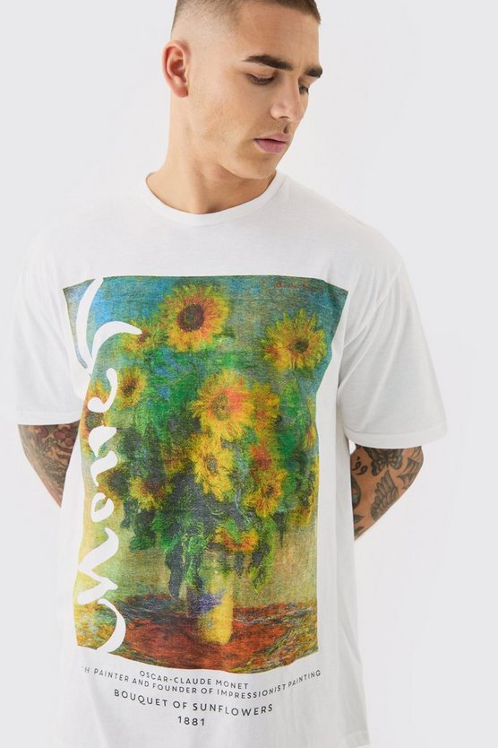 Oversized Monet Sunflower License T-shirt