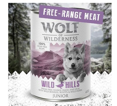 Wolf of Wilderness Junior 6 x 400 g - 