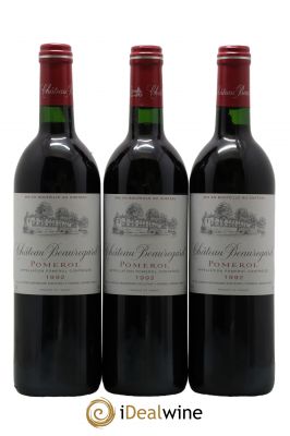 Château Beauregard  1992 - Lot de 3 Bouteilles