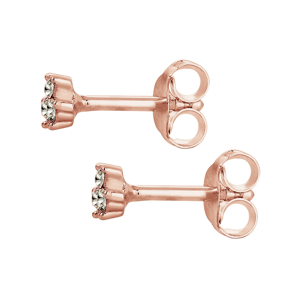 Elli Elli Boucles d'Oreilles Geo Trio Fein Kristalle 925 Silber Boucles d'oreilles
