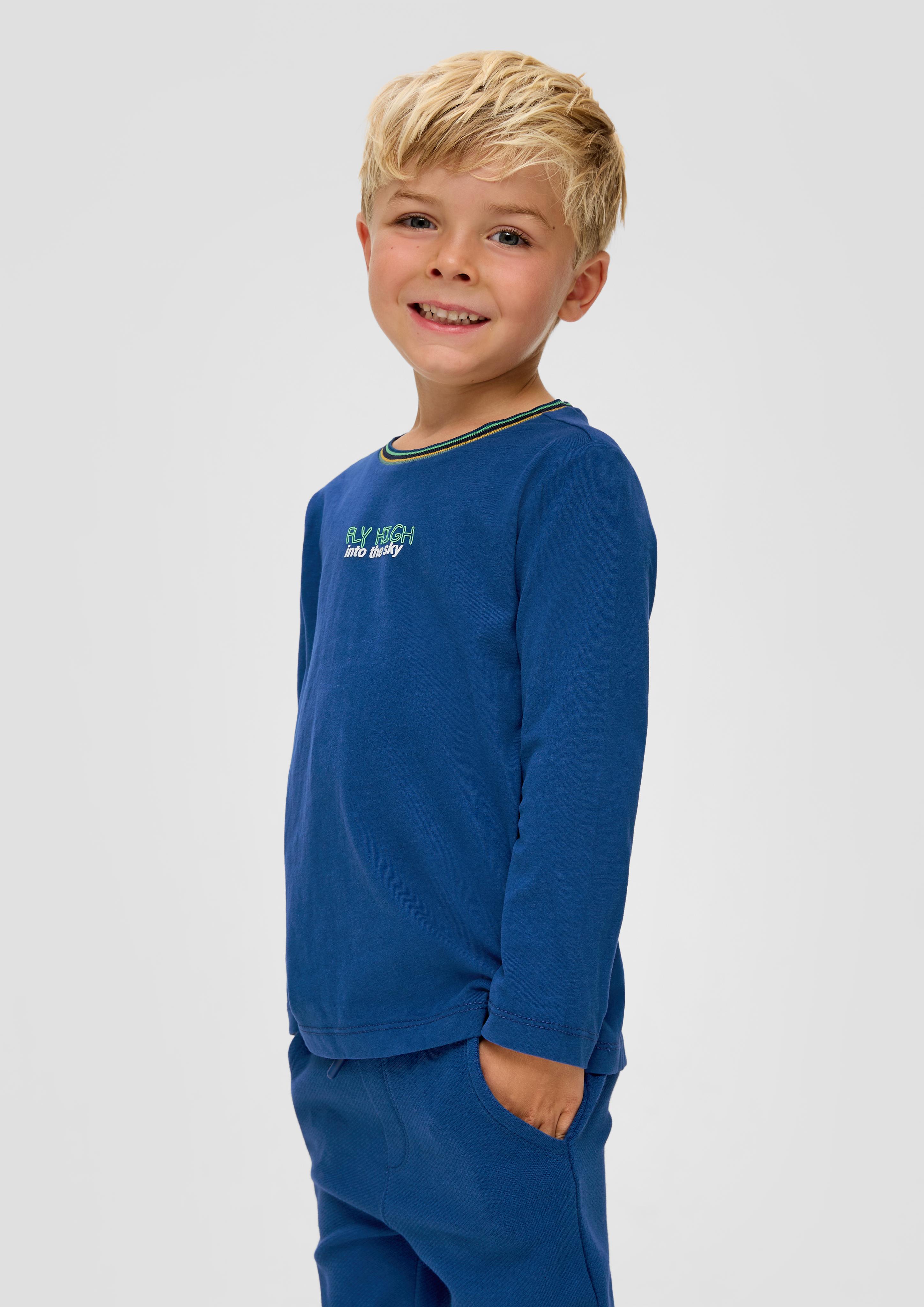 Longsleeve mit Schrift-Print  2134229-5490