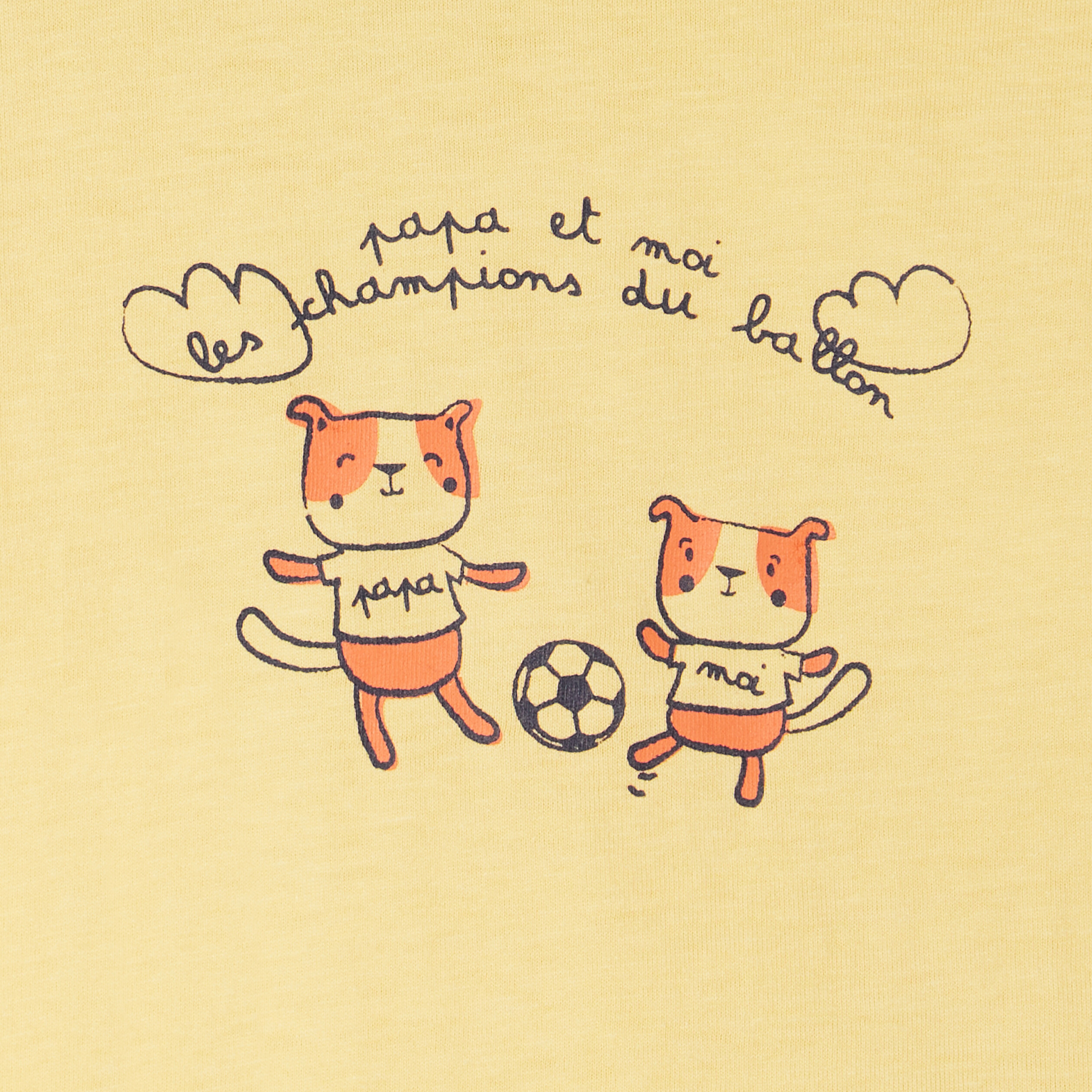 T-shirt manches longues jaune pastel bébé garçon | La Halle