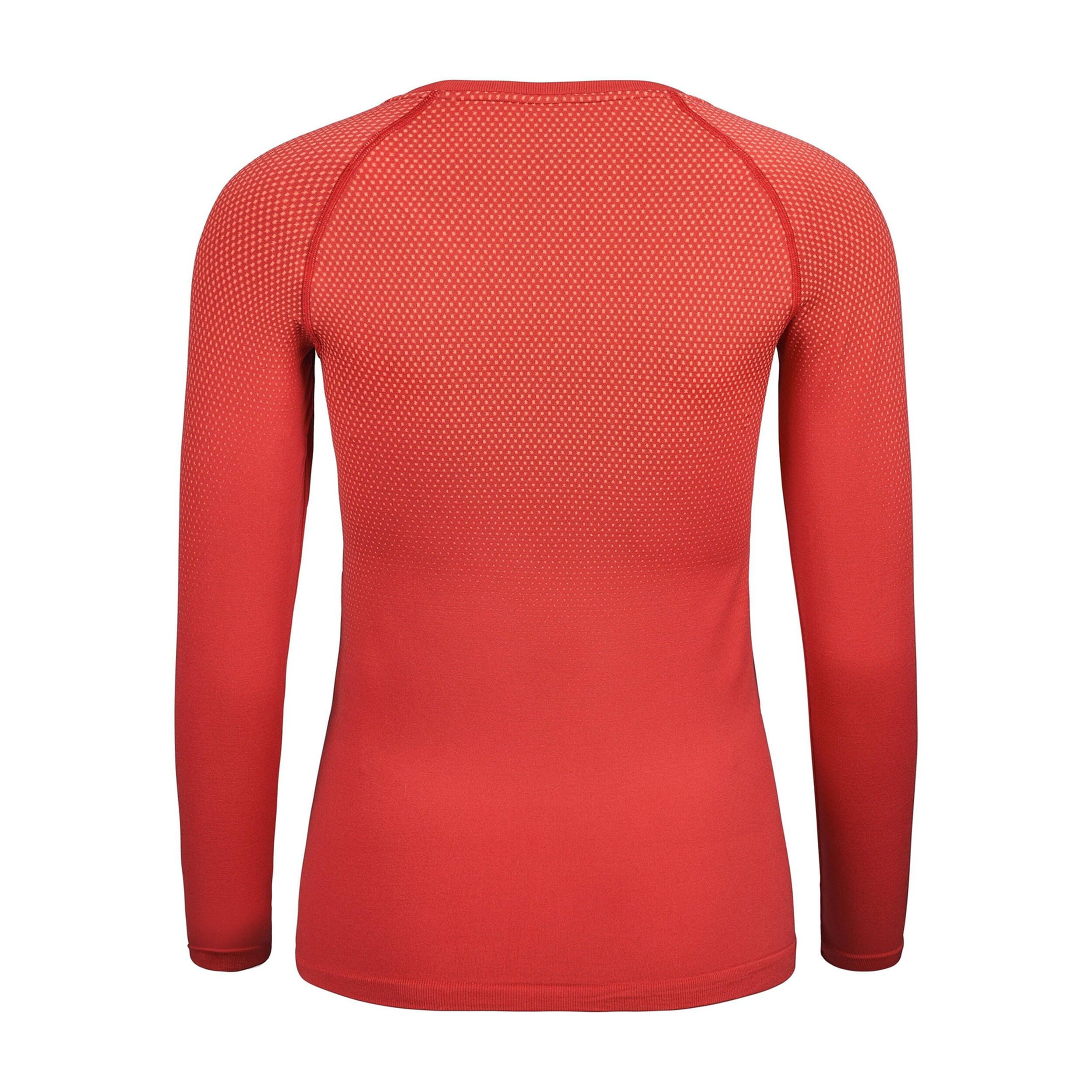 BL Top Crew Neck Performance Light Eco Longsleeve Damen - Rot