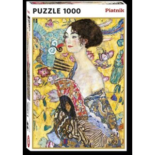 Puzzle - Klimt - Dame mit Fächer (1000 Teile)