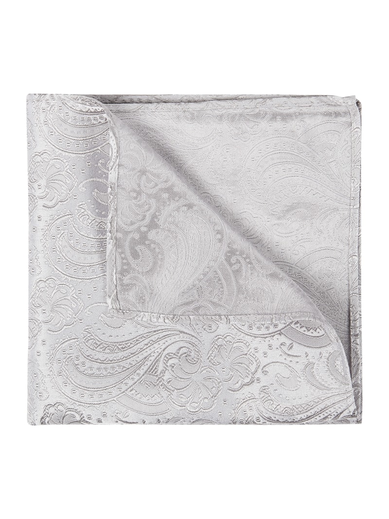 Weste, Fliege und Einstecktuch im Set in silber